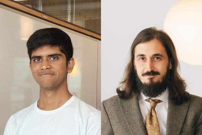 Undergraduate Student Purav Gupta and Assistant Professor Artem Babaian. University of Toronto.