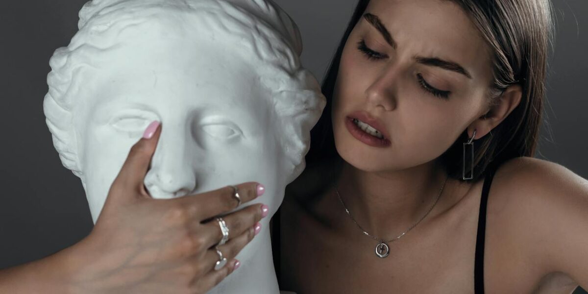 Photo by Elijah O'Donnell: https://www.pexels.com/photo/young-woman-with-bust-sculpture-5022459/