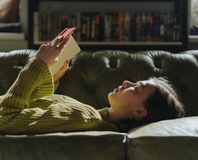 Photo by cottonbro studio: https://www.pexels.com/photo/woman-in-yellow-long-sleeve-shirt-lying-on-couch-4866043/