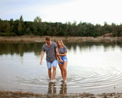 Photo by Leah Newhouse: https://www.pexels.com/photo/couple-wearing-grey-t-shirts-walking-on-shallow-water-and-smiling-1449668/