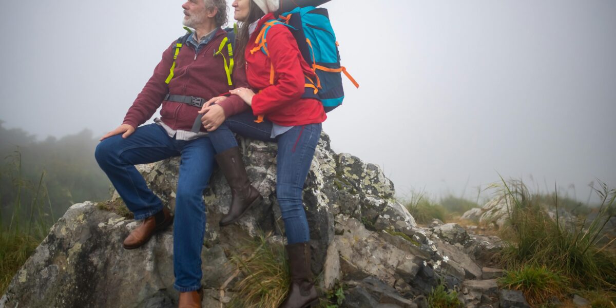 Photo by Kampus Production: https://www.pexels.com/photo/couple-in-backpacks-sitting-on-gray-rock-formation-7787436/