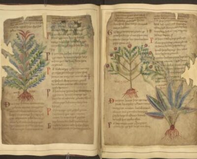 Keskaegsed käsikirjad, näiteks Cotton MS Vitellius C III, toovad esile ravimtaimede kasutusviise, mis peegeldavad tänapäevaseid heaolutrende. Foto The British Library
