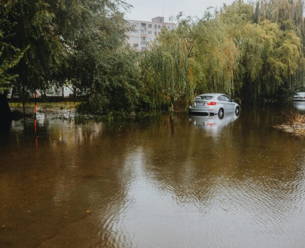 Photo by Helena Jankovičová Kováčová: https://www.pexels.com/photo/flooded-road-with-submerged-cars-and-trees-28447763/