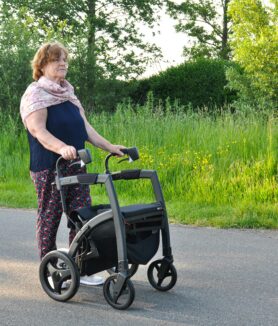 Photo by Rollz International: https://www.pexels.com/photo/elderly-woman-walking-with-a-rollator-walker-19995390/