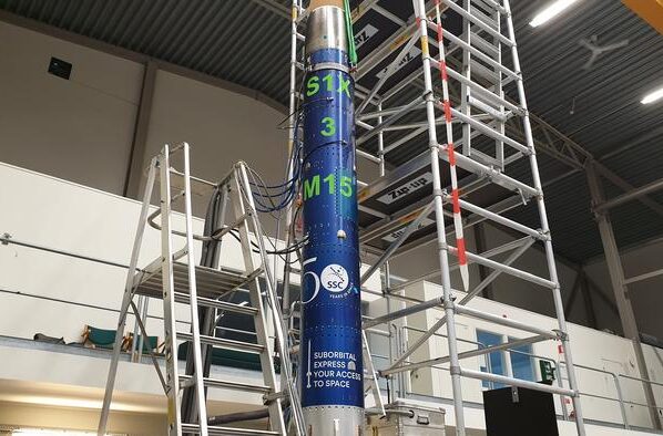Suborbital Express 3 – M15 59 raketi lastiruum montaažiplatvormil. Foto Gail Iles, RMIT University