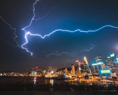 Photo by Nick Kwan: https://www.pexels.com/photo/photo-of-city-buildings-under-lightning-strike-2693284/