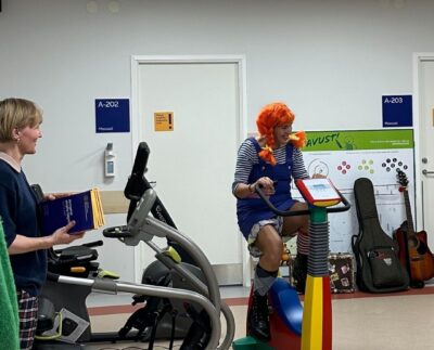Laste velotrenažöör HNRK siseterviserajal - foto Sylvia Kandla