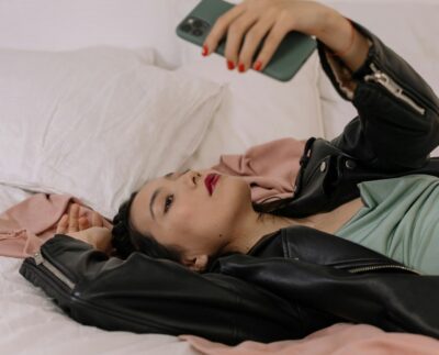 Photo by cottonbro studio: https://www.pexels.com/photo/woman-looking-at-cellphone-6965102/